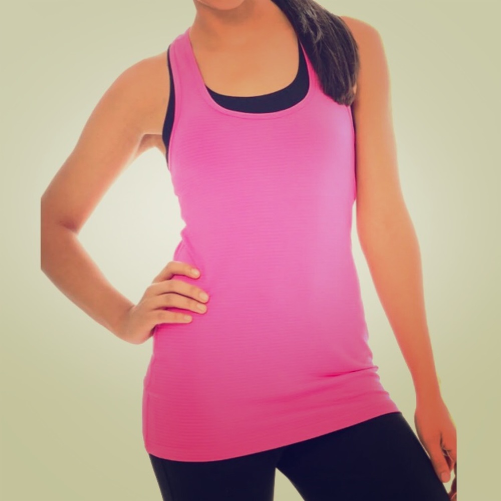 Two 90 Degrees Pink Athletic Tank Tops